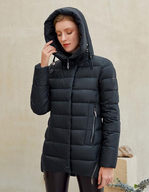 Load image into Gallery viewer, Women warm hooded winter coat women jacket casual parkas jacket
